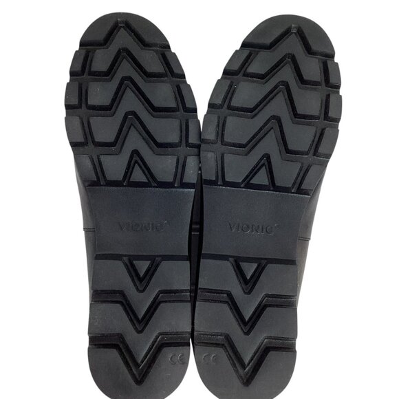 Vionic Kensley Womens 9.5 Black Leather Comfort Loafers - Picture 7 of 9